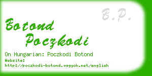 botond poczkodi business card